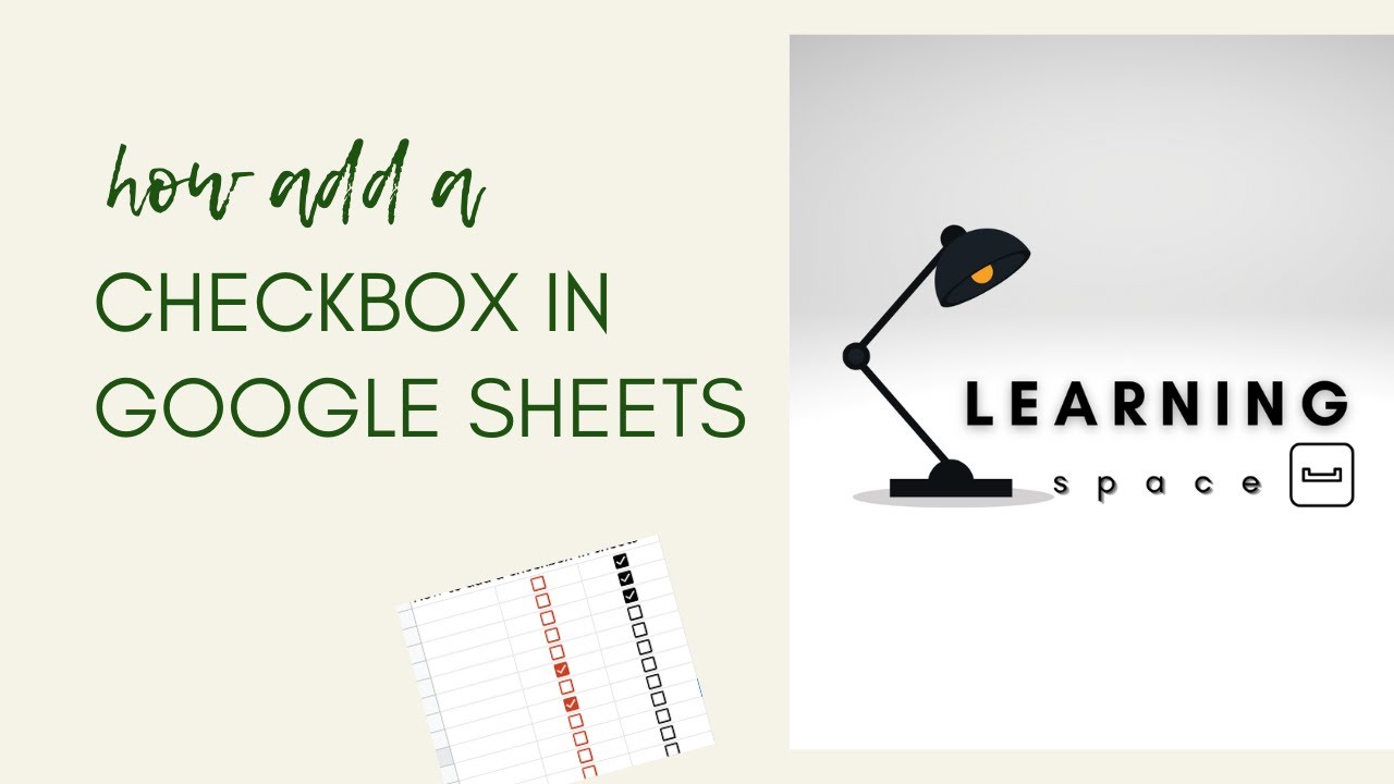 How to add a checkbox in Google Sheets #shorts - YouTube