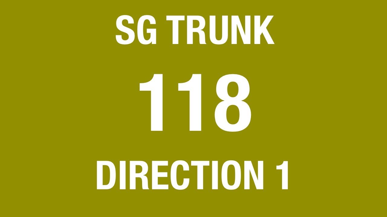 Go-Ahead Trunk 118 (Direction 1) | Bus Service Hyperlapse