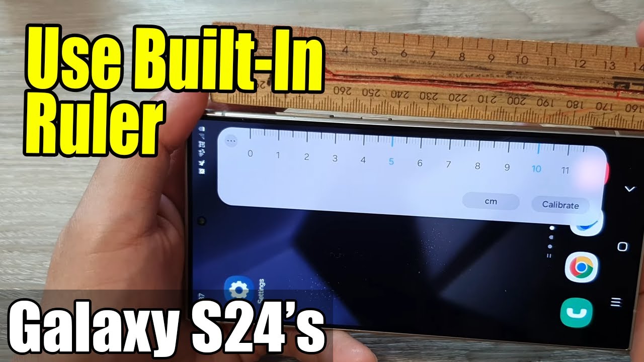 Galaxy S24/S24+/Ultra: How to Use Built-In Ruler - YouTube
