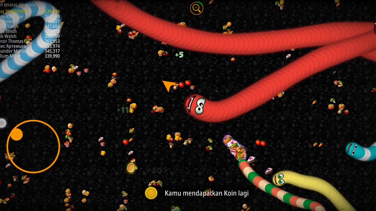 CACING Baru download game ini, uda 1,7jt metter cacing gua