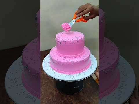 Strwaberry Step cake design #shorts #cake