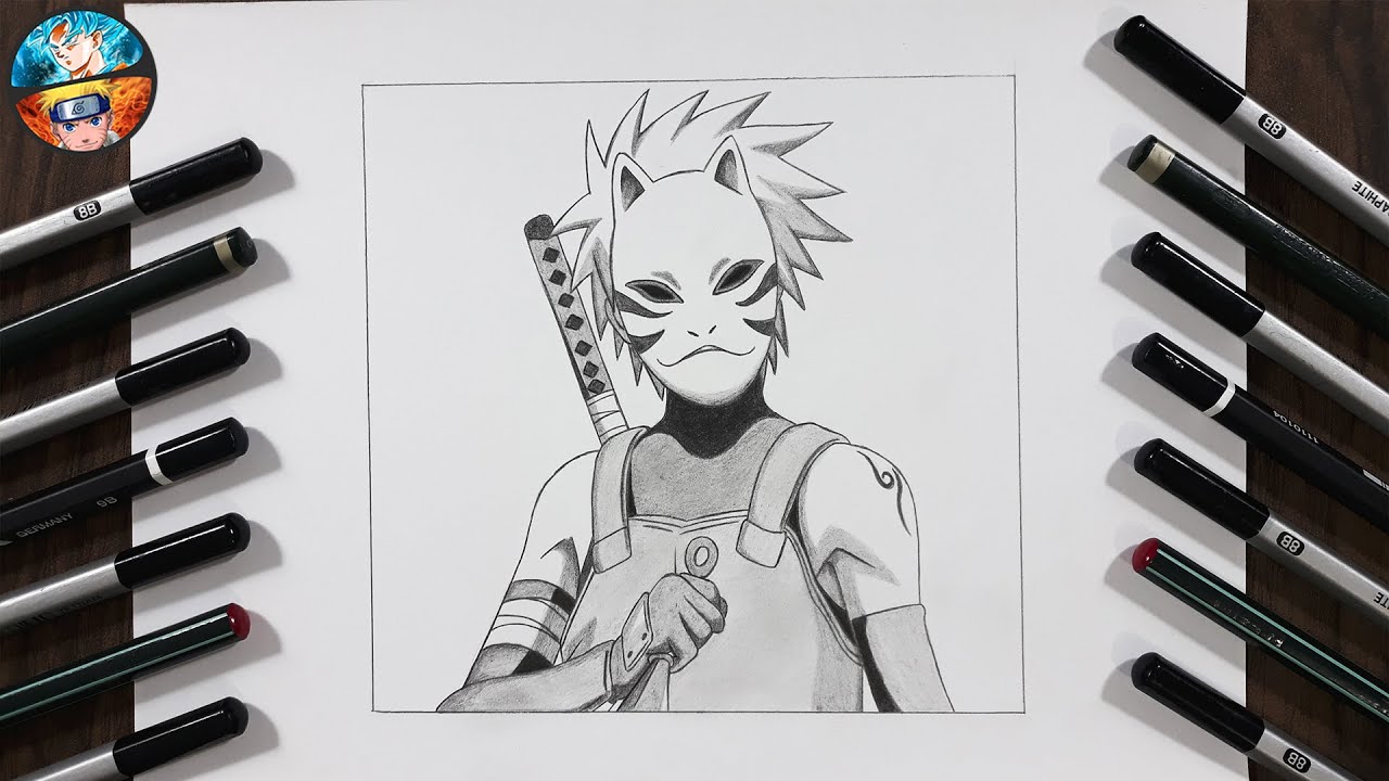 Kakashi Hatake etapa anbu, hecho a lápiz  Kakashi desenho, Tutoriais de desenho  anime, Desenhos de anime