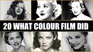 20 Old Hollywood Stars And What Colour Film Did To Them