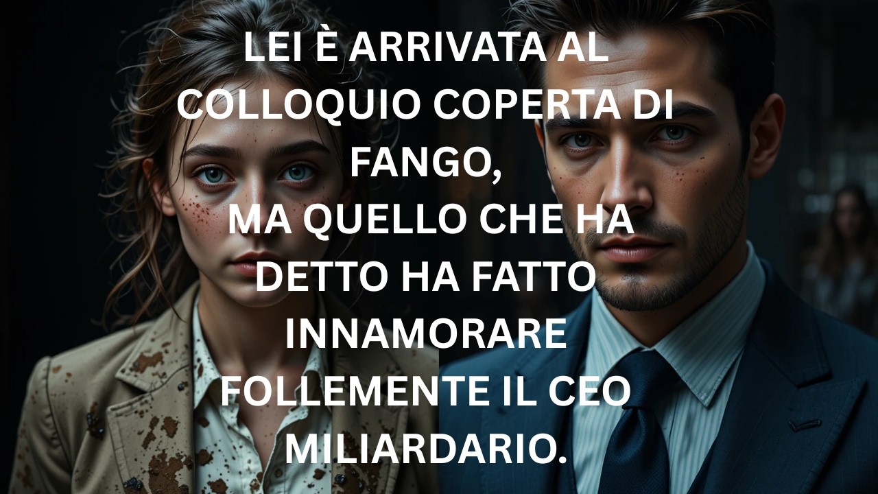 È arrivata al colloquio coperta di fango — ma le sue parole hanno conquistato il CEO miliardario 💼✨