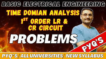 RL and CR Circuit Problems | Time Domain Analysis | BEE | Btech | BSc | Class 12 Physics | JEE |NEET