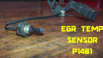 EGR Temp Sensor P1401 - Testing and Replacement