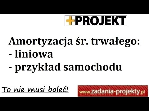 Wideo: Jak Obliczyć Stawkę Amortyzacji