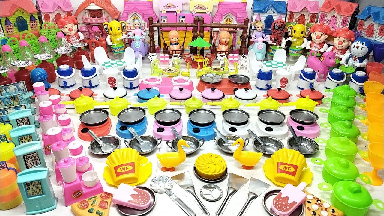 7:16 Minutes Satisfying With Unboxing Hello Kitty Cooking Toys | Plastic Kitchen Set Playset Kitchen