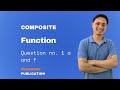 Question no. 1. a and f Composite function lesson