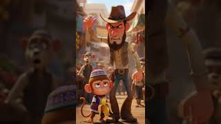 ! 😱 Monkey Kidnapping! #animation abu and adu🙉🙊 #funnyvideo #kidsvideo #multiplication