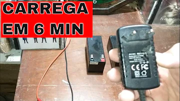 Como carregar bateria de moto em fonte?