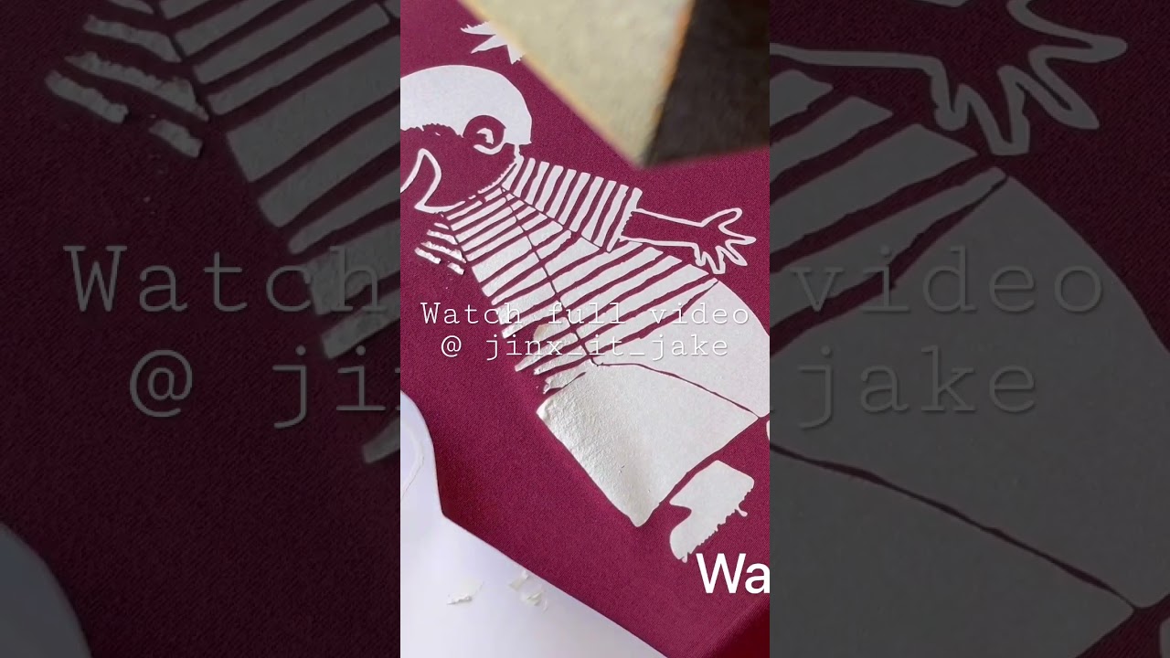Watch me struggle with heat pressing a hot split retro screen transfer.