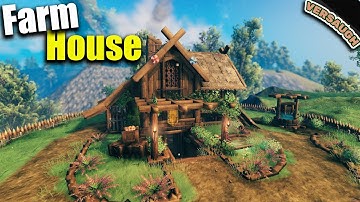 Valheim Starter Farmhouse Tutorial [ How To Build ]