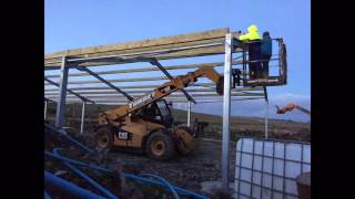 Building a cattle shed in south west Scotland, featuring S.Torber Plant Hire and Luce Bay Plant Hire - well worth the watch as a lot of 