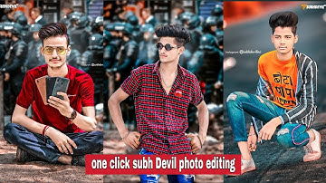 Subh Devil one click editing app🔥|| How to edit photo like subh Devil effect || autodesk SketchBook