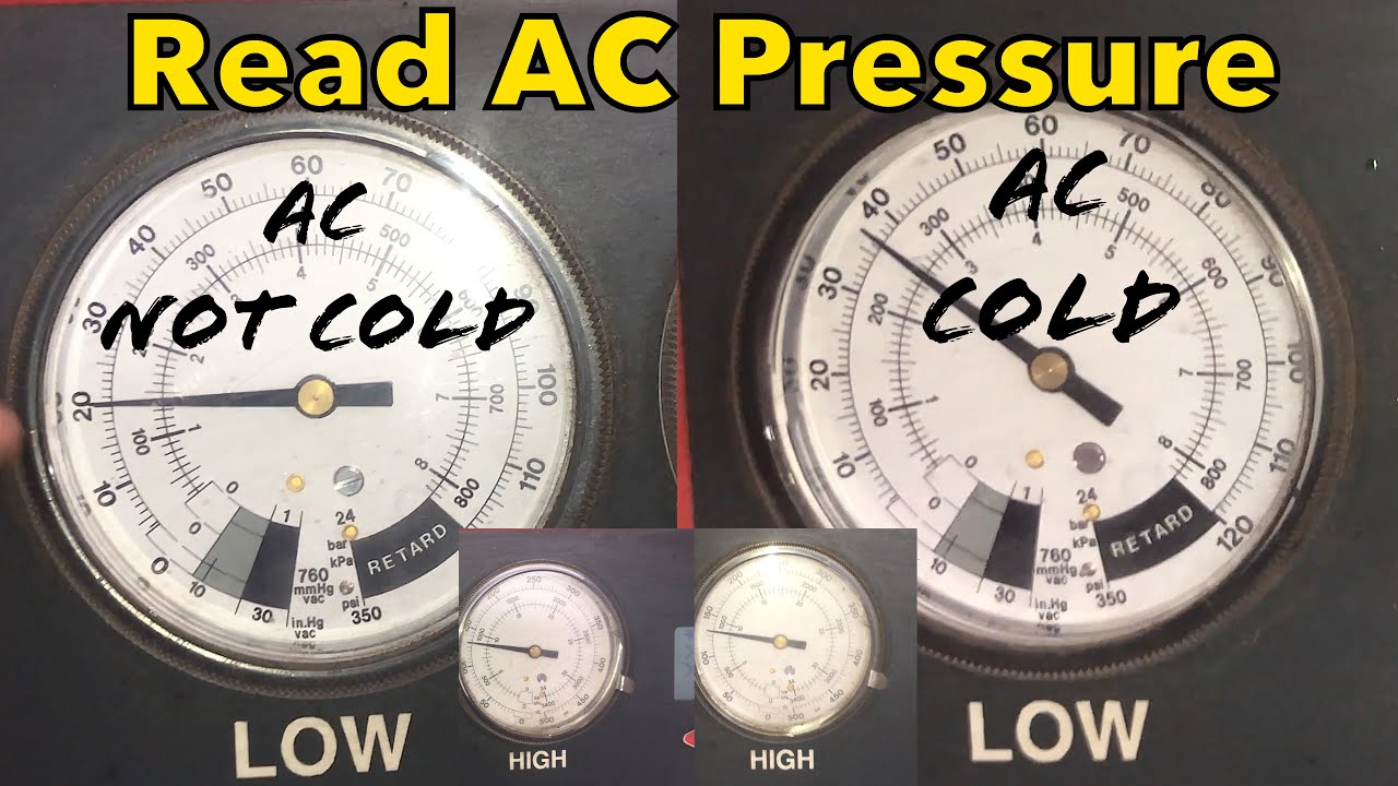 How to read AC pressure on low and high side AC NOT COLD ENOUGH? - YouTube