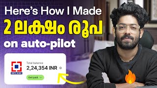 How I made 2 lakh rupees without doing anything! | Make Money Online Malayalam