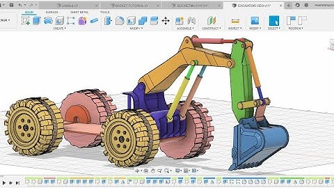 Digger  excavator PART -1 | FUSION 360 Assembly Tutorial