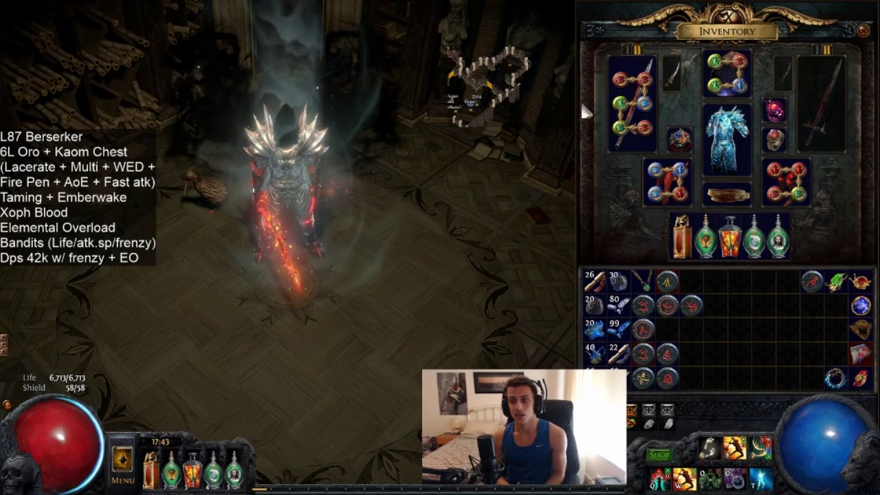 Making My First Oro Sacrifice Character - Berserker... Lacerate?