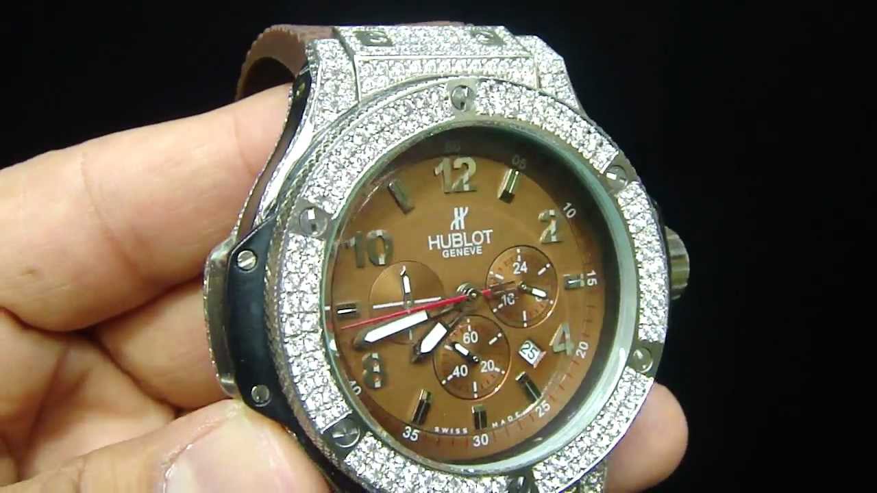 iced out invicta watch