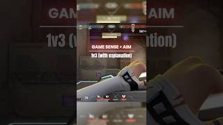 Game Sense is more important than Aim - 1v3 | How to Clutch Pt.8  #valorant #clove