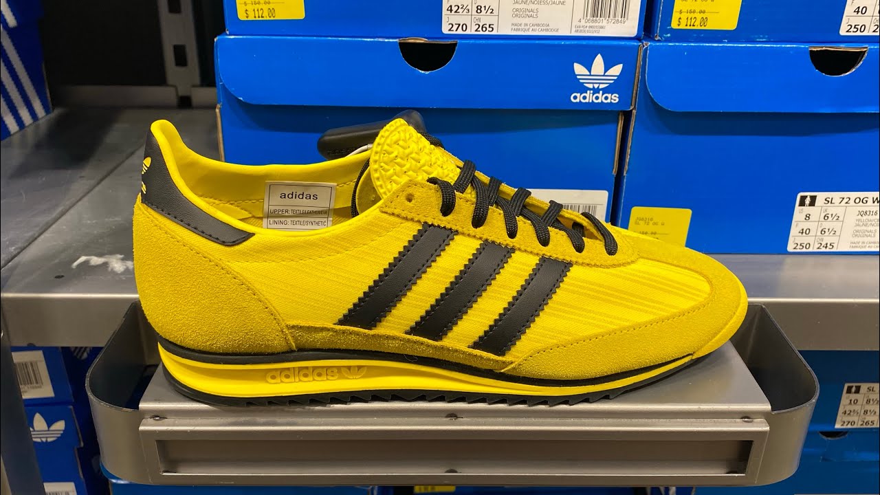 Adidas SL 72 OG (Yellow/ Core Black/ Yellow) - Style Code: JQ8316