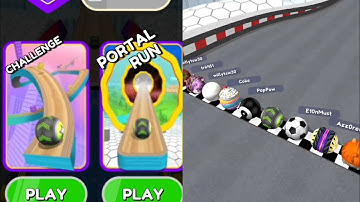 Portal Run vs RACE Run : Going Balls Walkthrough IOS,Android Speed Run gameplay #goingball #gameplay