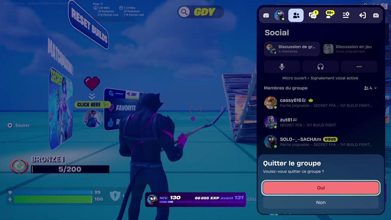 Live Fortnite défilé de mode et jack à dit (on est avec ytb a plus de 10k abos