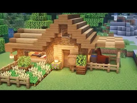 Building my first house in Minecraft hardcore - YouTube