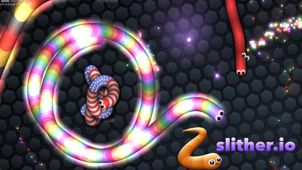 Slither.io World Record Highest Score Challenge Multiplayer Online Game!  Similar to Agar.io 