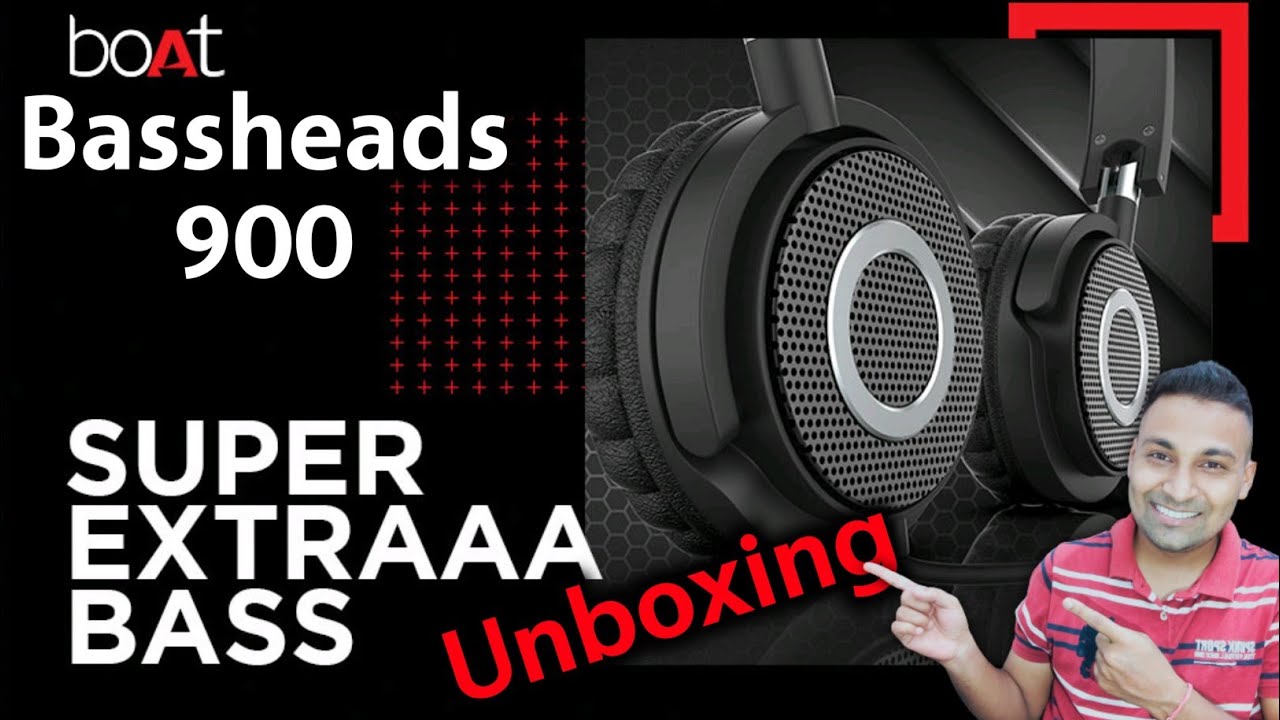 boAt BassHeads 900 On-Ear Wired Headphone with Mic || boat bassheads 900 headphone unboxing ⚡⚡