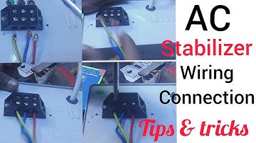 Ac stabilizer wiring connection/ac wire connection to stabilizer tamil/stabilizer tips & tricks