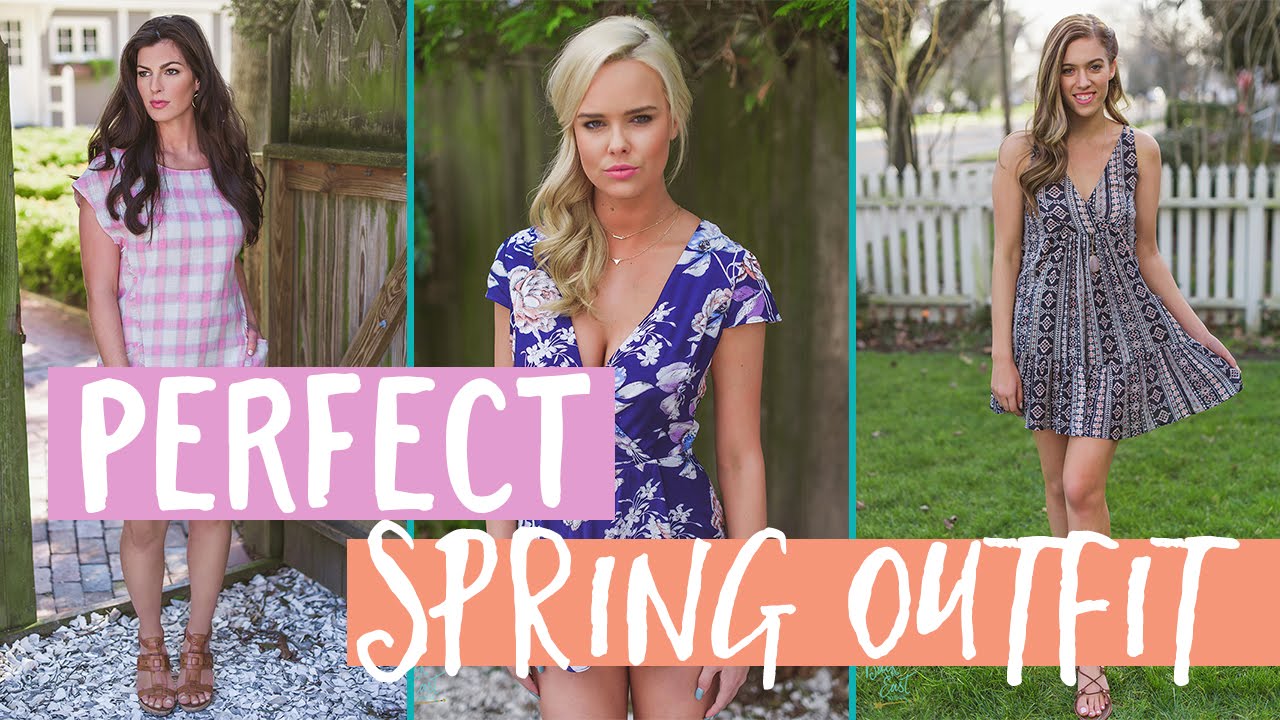 The Perfect Spring Outfit | Floral, Plaid, Boho Ethnic Print - YouTube