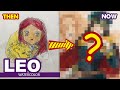 How to draw Leo - 12 signs of the zodiac | Huta chan l then and now
