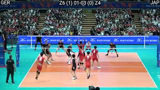 Volleyball Japan vs Germany - Amazing FULL Match