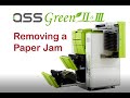 Removing Paper Jams from your QSS Green II or Green III