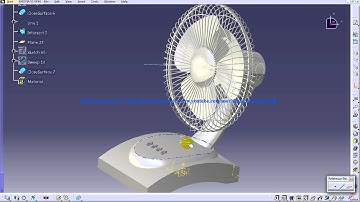 Catia V5 Tutorials|P1 How to create a Table Fan|Product Design Engineering Beginner