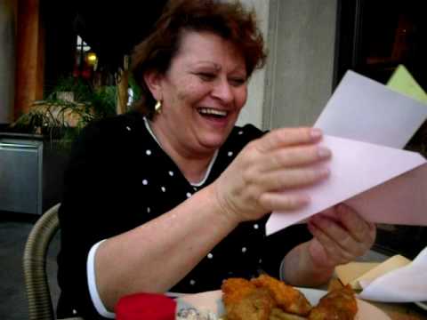 Mama Lydia Reading Bday Cards