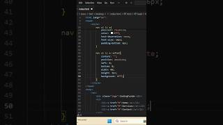 Simple Stylish Navbar Using Only HTML & CSS | Clean Hover Effect 🔥