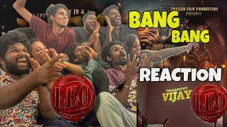 Leo trailer reaction with projector Thalapthy vijay-Lokesh kanagaraj-Aniruth