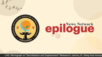 Monograph on “Decivilisation and Displacement” Released; Adv. P.N. Bhat Chair Announced by Dr. Kaul.