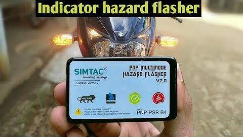 indicator hazard flasher in bike | full installation guide | 20 Patterns