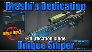 Borderlands 3 | Brashi's Dedication | Unique Sniper Rifle | Full Location Guide