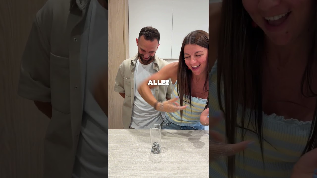 Comment retirer la chaîne du verre, avec une seule main, en moins de 10 secondes?