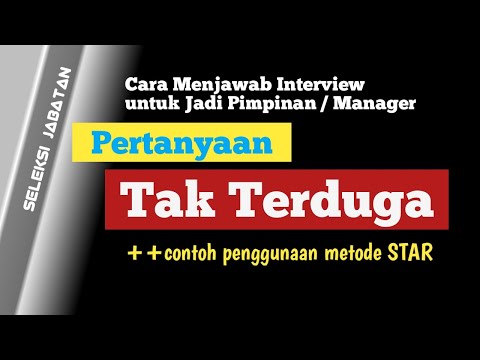 Video: Cara Lulus Wawancara Untuk Manajer A