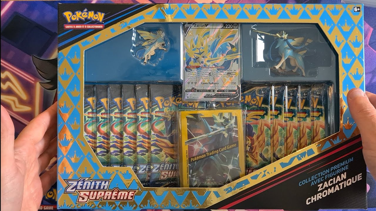 Coffret Pokémon Zamazenta Chromatique Collection Premium Zénith