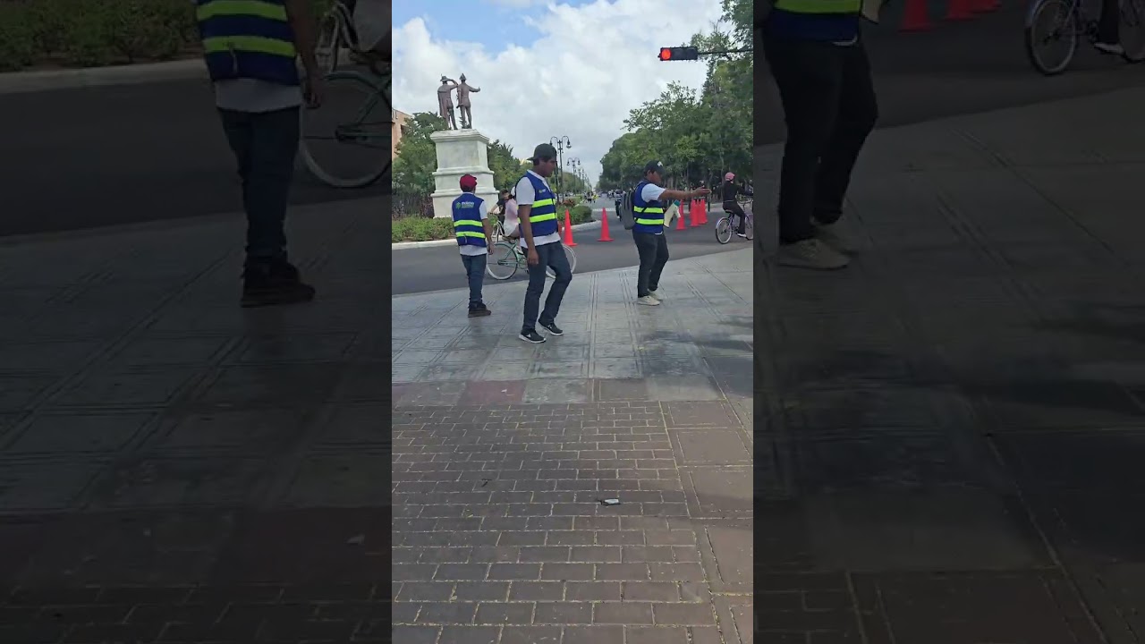 Merida en Domingo en BiciRuta. De 7am a 11am. Del Remate del Parque central hasta Monumento Bandera