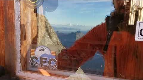 Solvey Hut on the way to Matterhorn Summit. Hornli ridge 2020