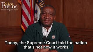 Congressman Cleo Fields' Statement on SCOTUS' ruling on President Trump's Emergency Tariffs