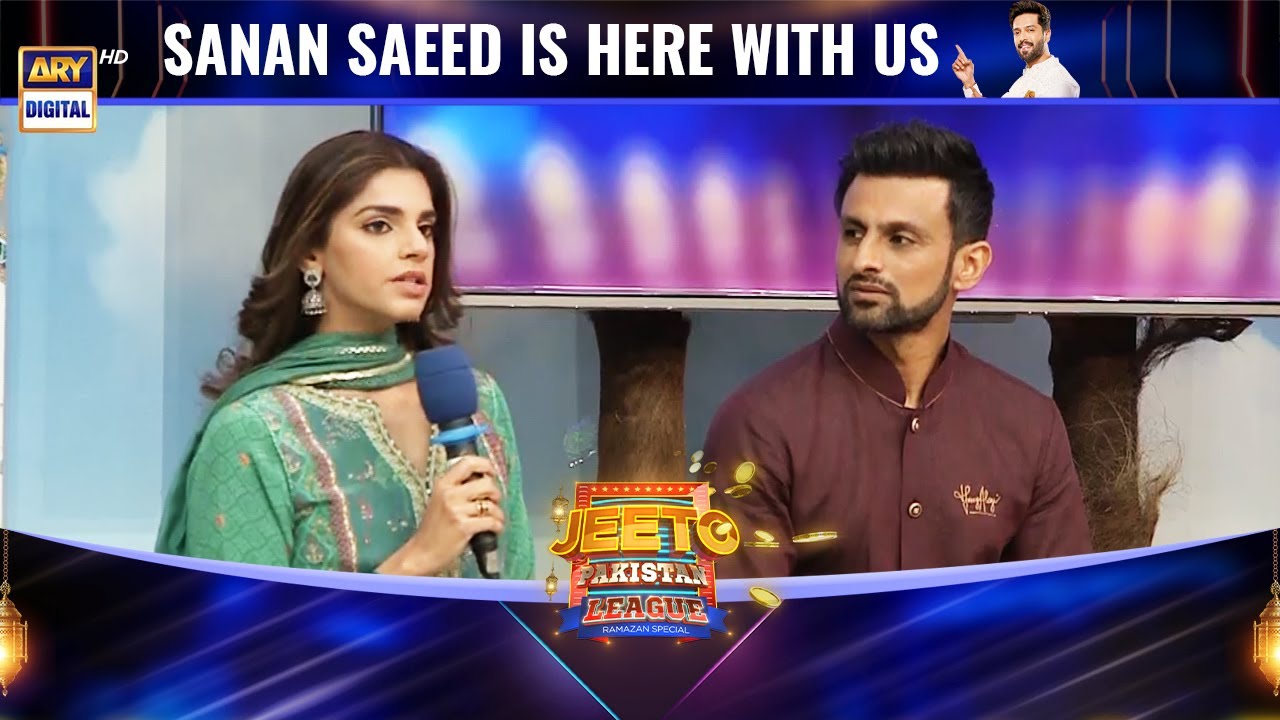 ⁣Put Your Hands Together For Talented And Beautiful 😍 "Sanam Saeed" #JeetoPakistanLeague